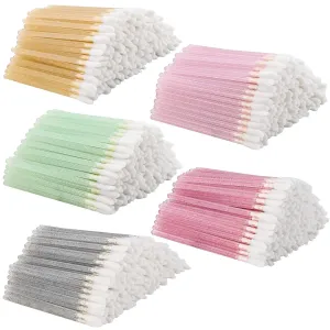 1000 Counts Lip Applicators Disposable Lip Brushes Crystal Lipstick Lip Gloss Wands 5 Colors*1000pcs