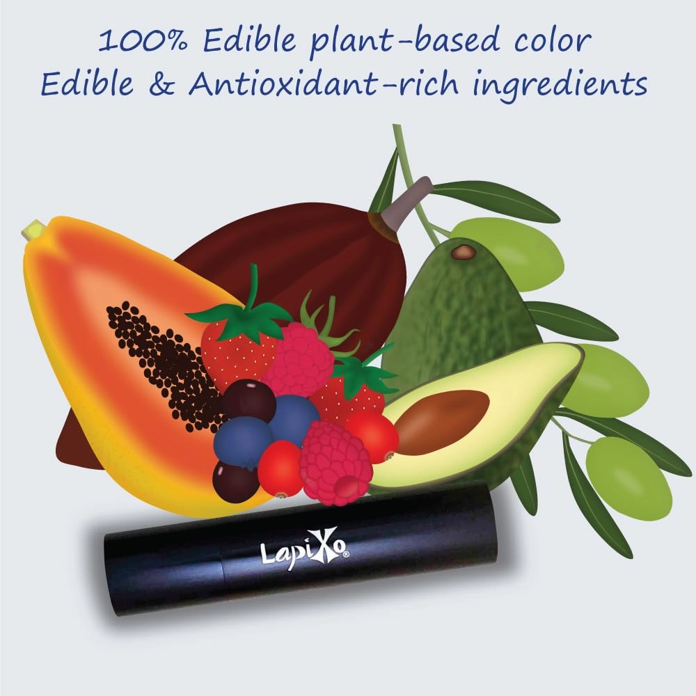 100% Plant-based Color Lipstick, Unique Formula, Natural   Moisturizing | Non-Toxic, All Food Ingredients, Antioxidant-rich, Natural Matte Vibrant Color, 4.4g/0.15oz (Dragon Fruit color)