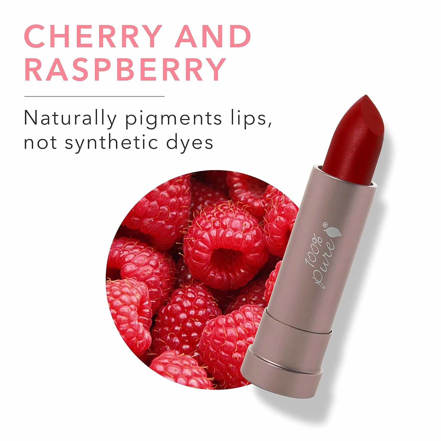 100% PURE Cocoa Butter Matte Lipstick Full Stay All Day Coverage, Lasting Moisturizing & Softening Natural Lip Color for All Skin Tones Vegan Fruit Pigmented Blood Orange (Classic Brick Red) - 0.15 oz