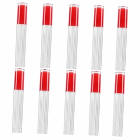 10pcs Empty Lip Gloss Containers Makeup Bottles for Lip Gloss Lightweight Portable Design for Daily Use Bright Red