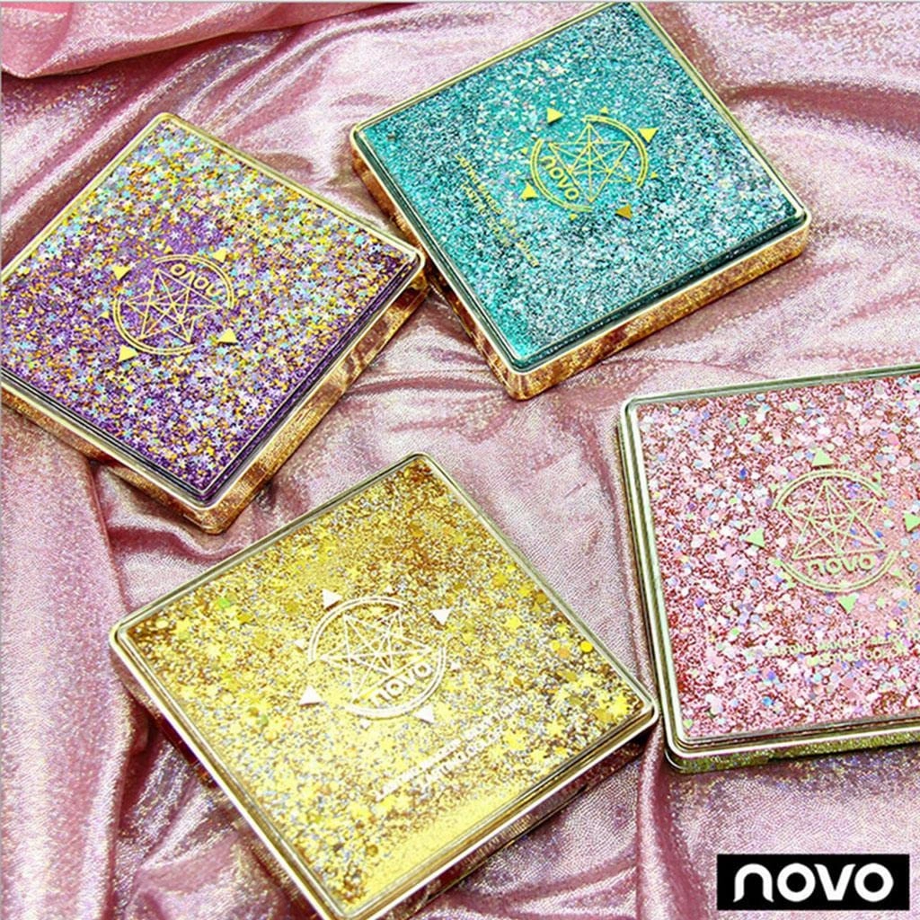 12 Colors Matte Eyeshadow Set, Super Highly Pigmented Eye Shadows - Create Dramatic or Daily Makeup, Long Lasting & Easy to Blend - Mermaid Gradient, Pearly - Bright Glittering Stars