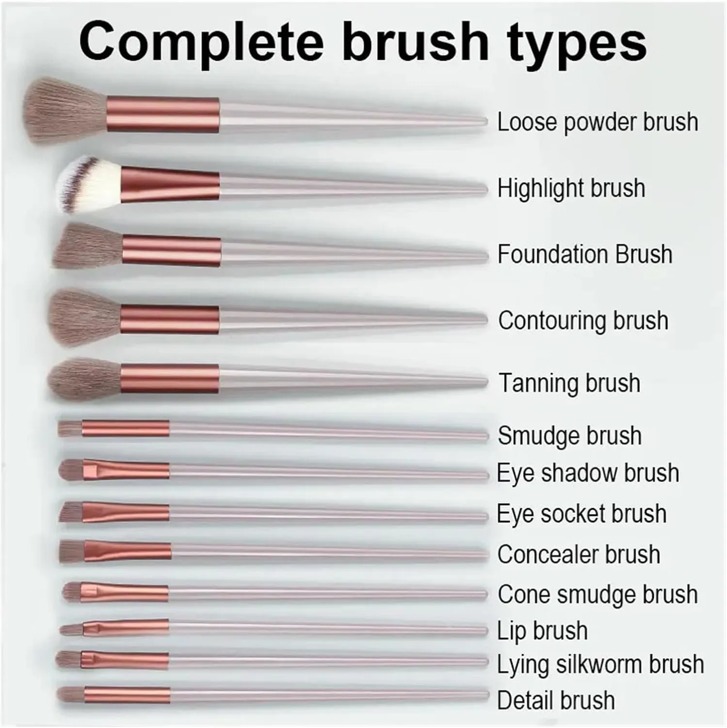 13PCS Makeup Brushes Set with Bag Soft Fluffy for Cosmetics Foundation Blush Powder Eyeshadow Blending Makeup Brush Beauty Tools(Blue)