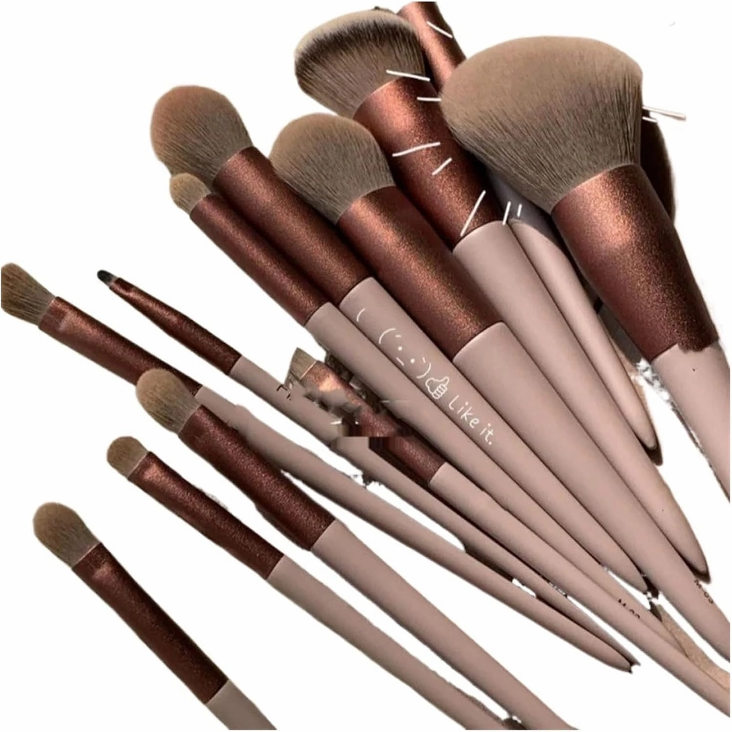 13pcs Eye Makeup Brush Sets Makeup Tools Eye Shadow Brush Concealer Brush Blending Lip for Makeup Beginner(Yellow)