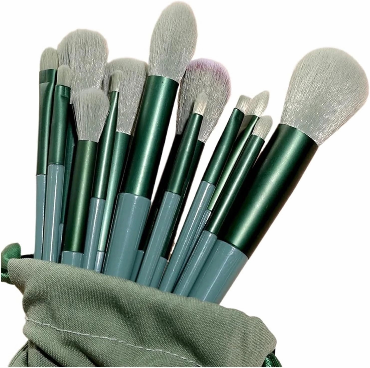 13pcs Eye Makeup Brush Sets Makeup Tools Eye Shadow Brush Concealer Brush Blending Lip for Makeup Beginner(Yellow)