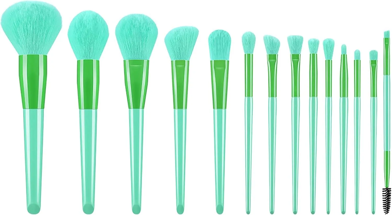 14 Makeup Brush Set Brushes Candy Mascara Set Eye Makeup Shadow Sweet Super Brush Make up Brushes(Blue)