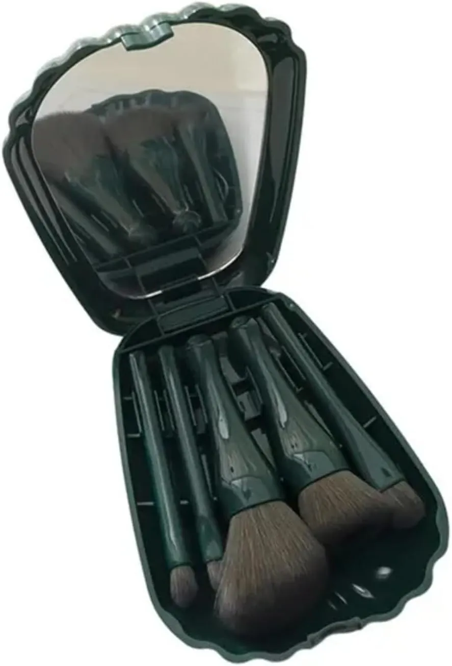 14-Piece Green Cloud Makeup Brush Set Ultra-Soft Beginner Powder Brush Eyeshadow Cosmetic Suit Bucket Pack 1