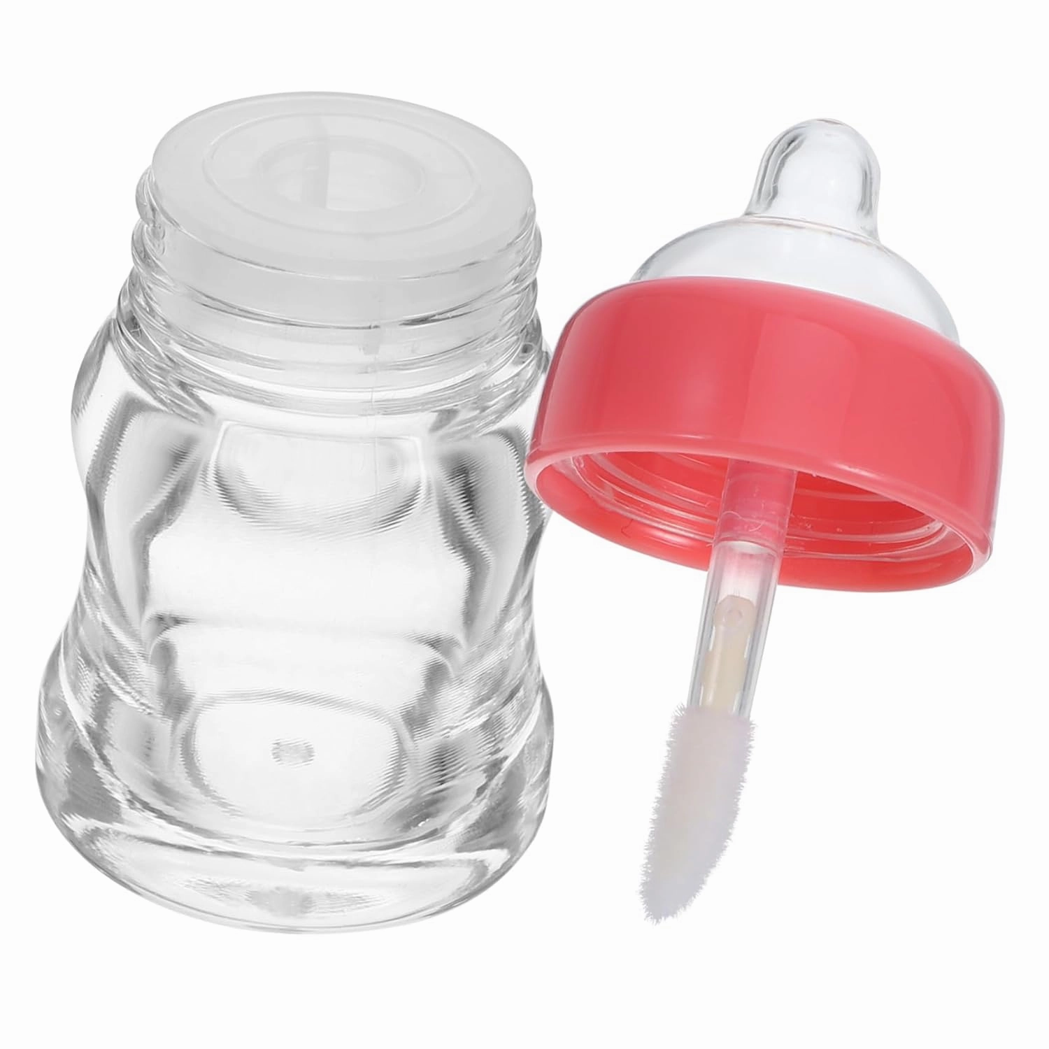 15pcs Diy Lip Gloss Wand Tubes Baby Bottle Lipstick Storage Refillable Lip Gloss Bottle Pink