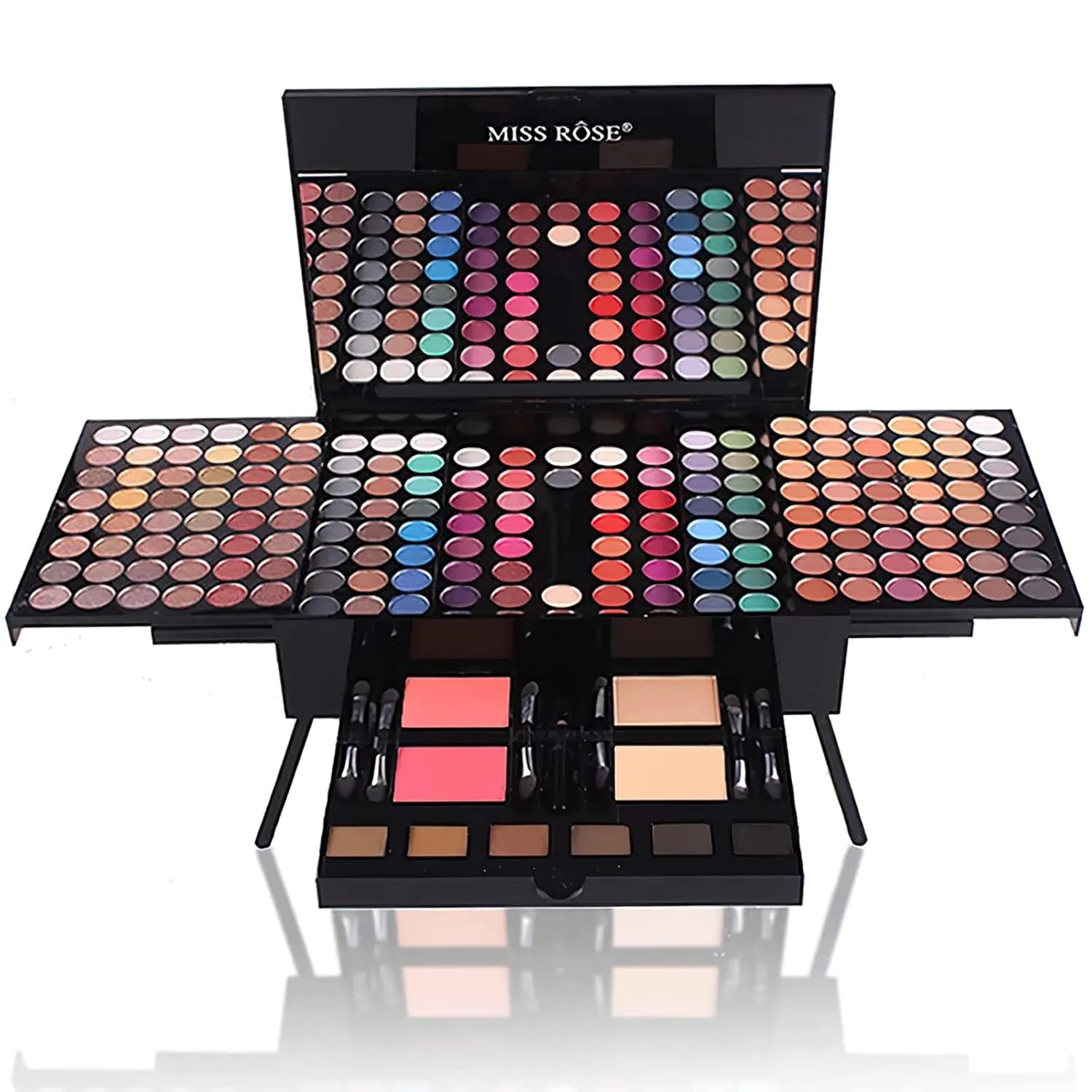 190 Colors Professional Makeup Kit for Women Full Kit, Pallet,All In One Gift Set girls, include Eyeshadow/Facial Blusher/Eyebrow Powder/Eyeliner Pencil/Mirror/makeup brush(004Y)