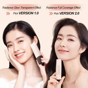 1PC PL Creamy Velvet Foundation Verion 1.0 / Version 2.0, Transparent/Full Coverage Foundation, Create Flawless Makeup Foundation For Dry & Dry Combination Skin (#00, 30g)