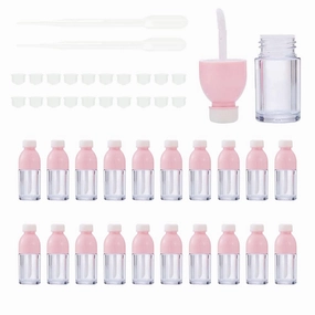 20PCS Beverage bottle shape empty lipstick container packaging 8ml soda bottle lip gloss tube (pink)