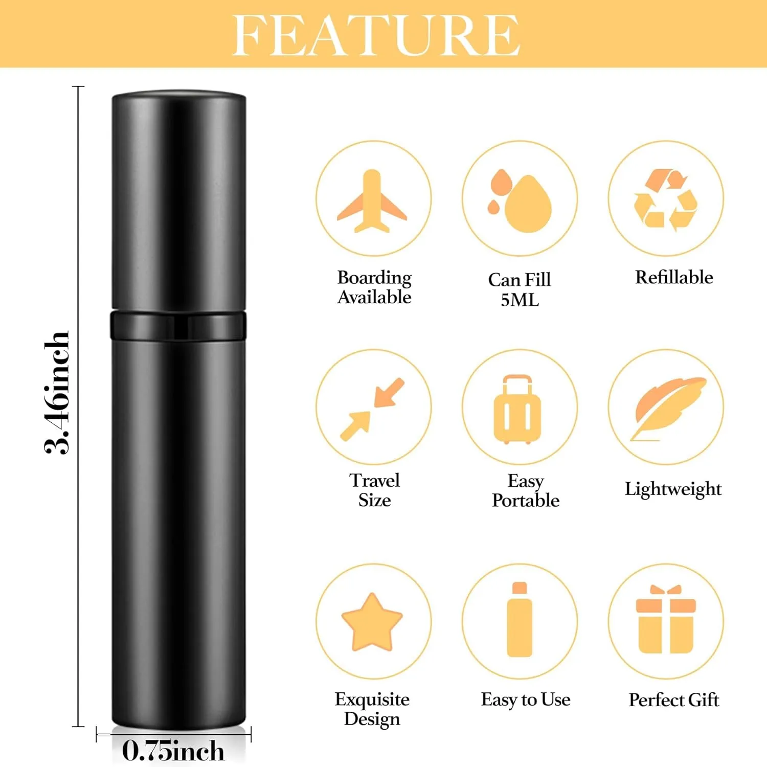 2PCS Perfume Travel Refillable Bottle, Bottom-Filling Fragrances Perfume Atomizer, Empty Mini Cologne Dispenser, Portable Sprayer Pocket Size for On the Go 5ml (Red & Rose Red)