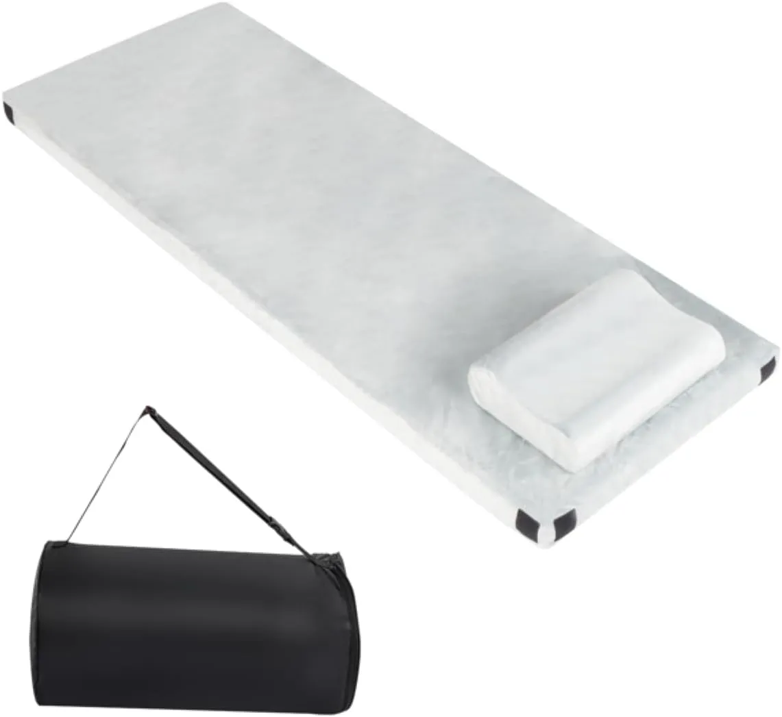 3 Inch Memory Foam Mattress for Camping, Travel, Tent Sleeping Pad with Carry Bag and Strap