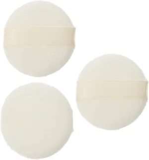 3 Pcs Cosmetic Powder Puff Ultra Soft Short Plush Fluffy Face Powder Puffs Body Dusting Powder Puffs for Talcum Powders