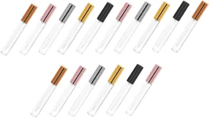 30PCS 10ml DIY Lip Gloss Tubes Compact Containers and Rose Refillable Lipstick Bottles for and Lip Gloss