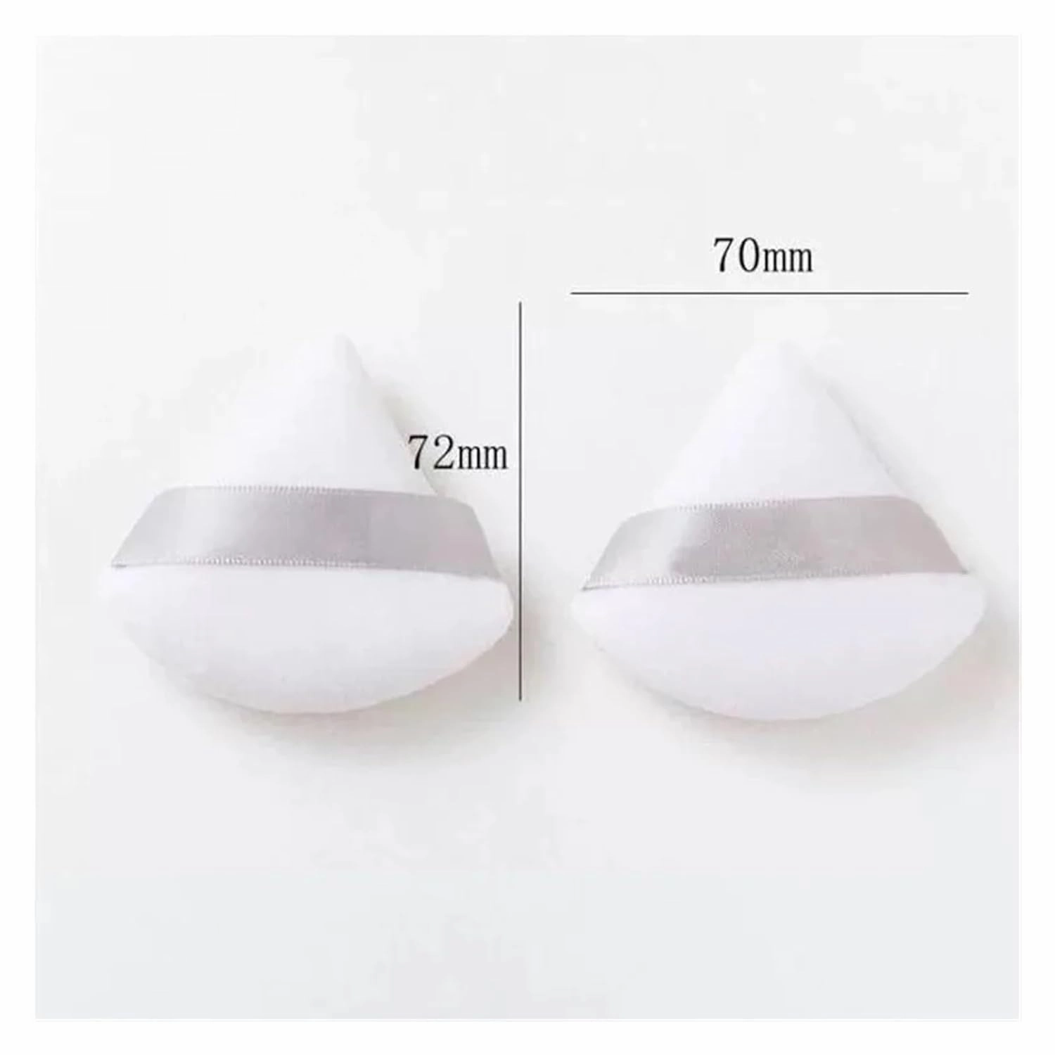 3/5/7Pcs Triangle Powder Puff Face Makeup Sponge Soft Velvet Cosmetic Puff Blender Beauty Foundation Sponge Make Up Accessories(5PCS Black)