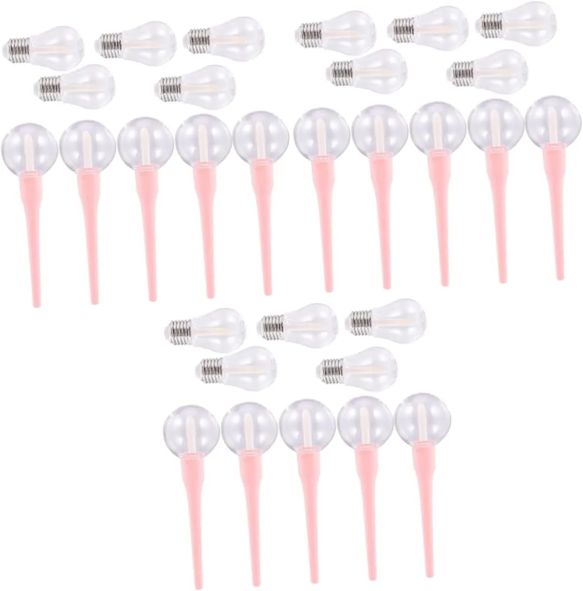 3sets 10pcs Lip Gloss Tube Refillable Lip Color Containers for Women Safe Easy Transfer with Lid Styles 10pcs*3