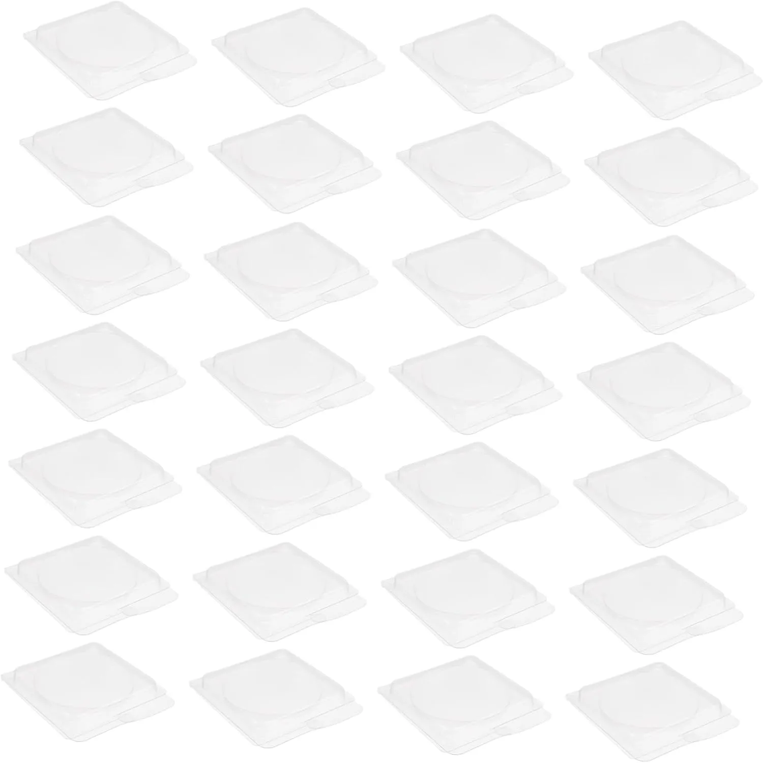 40pcs Empty Blush Palette Transparent Storage Boxes for DIY Cosmetics Durable Highlighter Container for Blush and Highlighter Projects for Makeup Organization