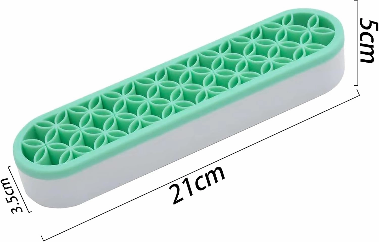 4 PCS Multi-Purpose Cosmetic Storage Box, Desktop Organizers Silicone Make Up Brush Storage Stand Desktop Storage Box for Brush,Eyeliner Pencil,Painting Brush(Green/Pink/Grey/Purple)