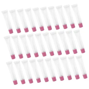 50pcs Clear Lip Gloss Tubes for Easy Dispensing of Lip Balm Lotion and Lightweight Soft Plastic Containers Sealing for Travel and Outings
