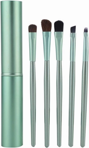 5pcs Eye Makeup Brushes Portable Cosmetic Brush Eyeshadow Powder Brush Set Makeup Tool Blending Face Powder Blush