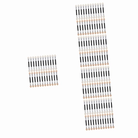 5sets Makeup Supplies Eye Shadow Brush Green Double-ended Eyeshadow Applicator Sticks Small Makeup Brush for Women 24pcs*5