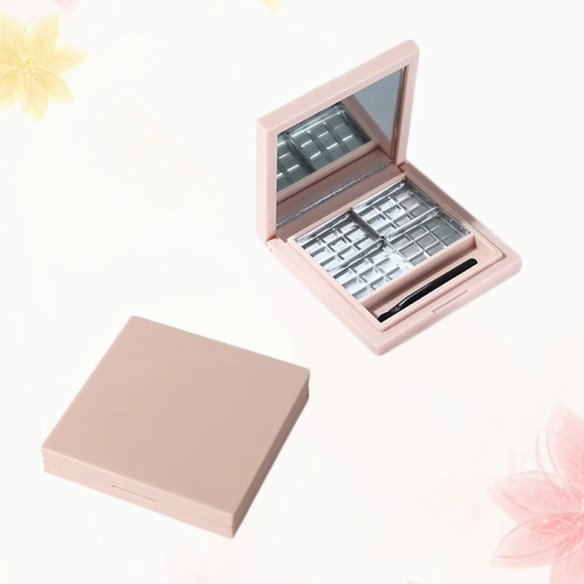 6 Pcs Clear Container Empty Eyeshadow Empty Lipstick Palette Makeup Tray Pink Lip Balm Lip Balm Containers Eyeshadow Makeup Palette Pink Highlighters Cosmetic Storage Box