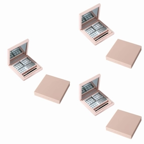 6 Pcs Clear Container Empty Eyeshadow Empty Lipstick Palette Makeup Tray Pink Lip Balm Lip Balm Containers Eyeshadow Makeup Palette Pink Highlighters Cosmetic Storage Box