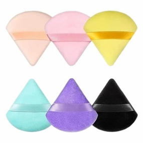 6Pcs Velvet Triangle Powder Puff Make Up Sponges for Face Eyes Contouring Shadow Seal Cosmetic Foundation Makeup Tool