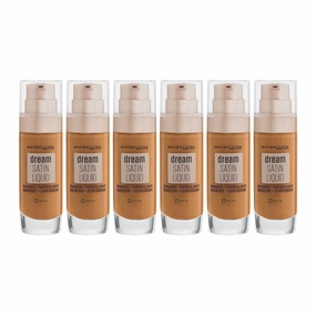 6x Maybelline Dream Satin Liquid Foundation Hydrating Serum 53 Classic Tan