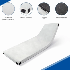 75" D x 25" W x 2.5" H Memory Foam Camping Mattress Portable Sleeping Pad for Adult Roll Up Floor Bed for Traveling or a Car Bed, Tent Camping, Guest Bed, Floor Bed, College Dorms