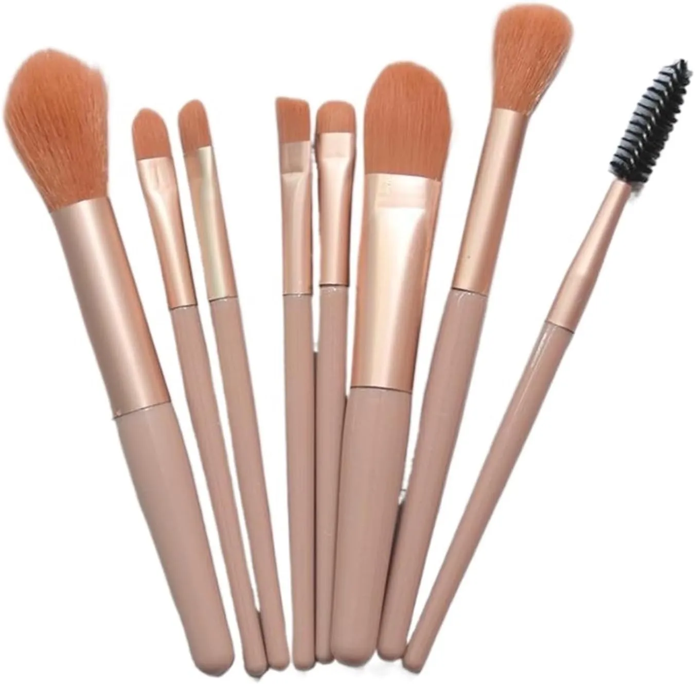 8PCs Soft Fluffy Makeup Brushes Set for Cosmetics Foundation Blush Powder Eyeshadow Kabuki Blending Makeup Brush Beauty Tool(Blue)