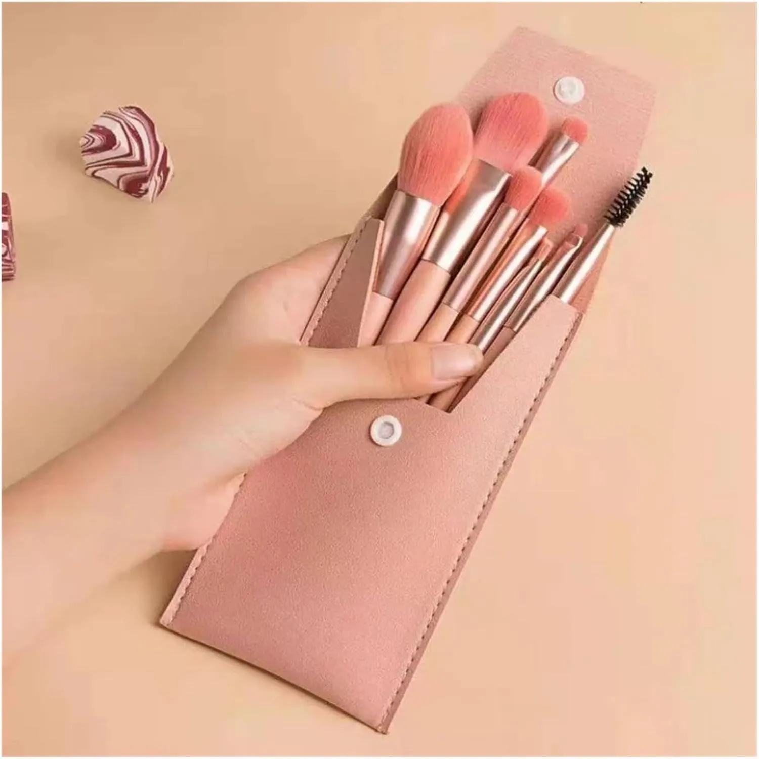 8PCs Soft Fluffy Makeup Brushes Set for Cosmetics Foundation Blush Powder Eyeshadow Kabuki Blending Makeup Brush Beauty Tool(Blue)