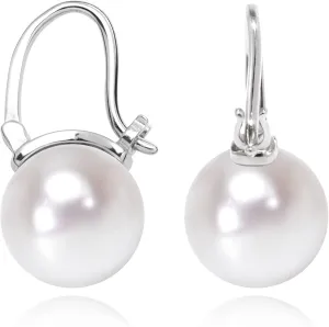 925 Sterling Silver Freshwater Real Pearl Drop Dangle Earrings Quality Pearl Hoop Earrings for Women