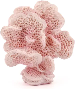 Accessoryway Blush Pink Coral Reef Decor,Modern Coastal Decor for Home: Small Faux Coral Statue for Nautical Themed Parties and Table Centerpieces -6.2"