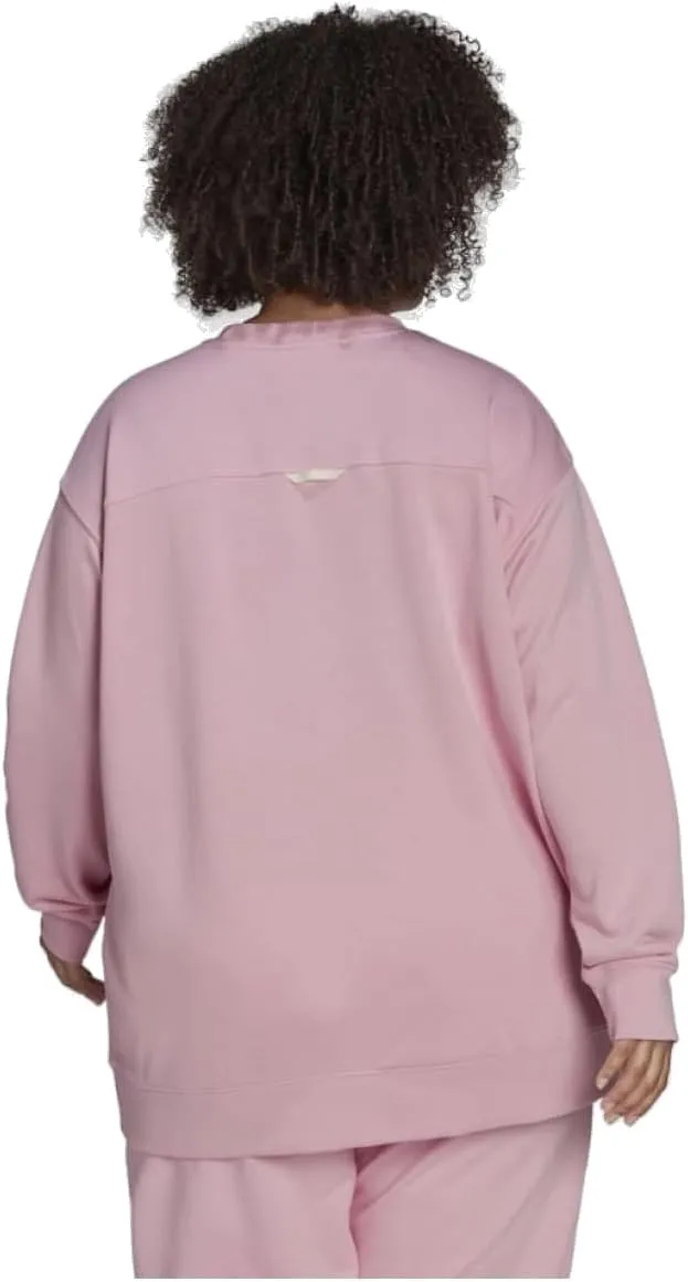 adidas Originals Womens Crew Sweatshirt Plus Size - Halo Blush & True Pink