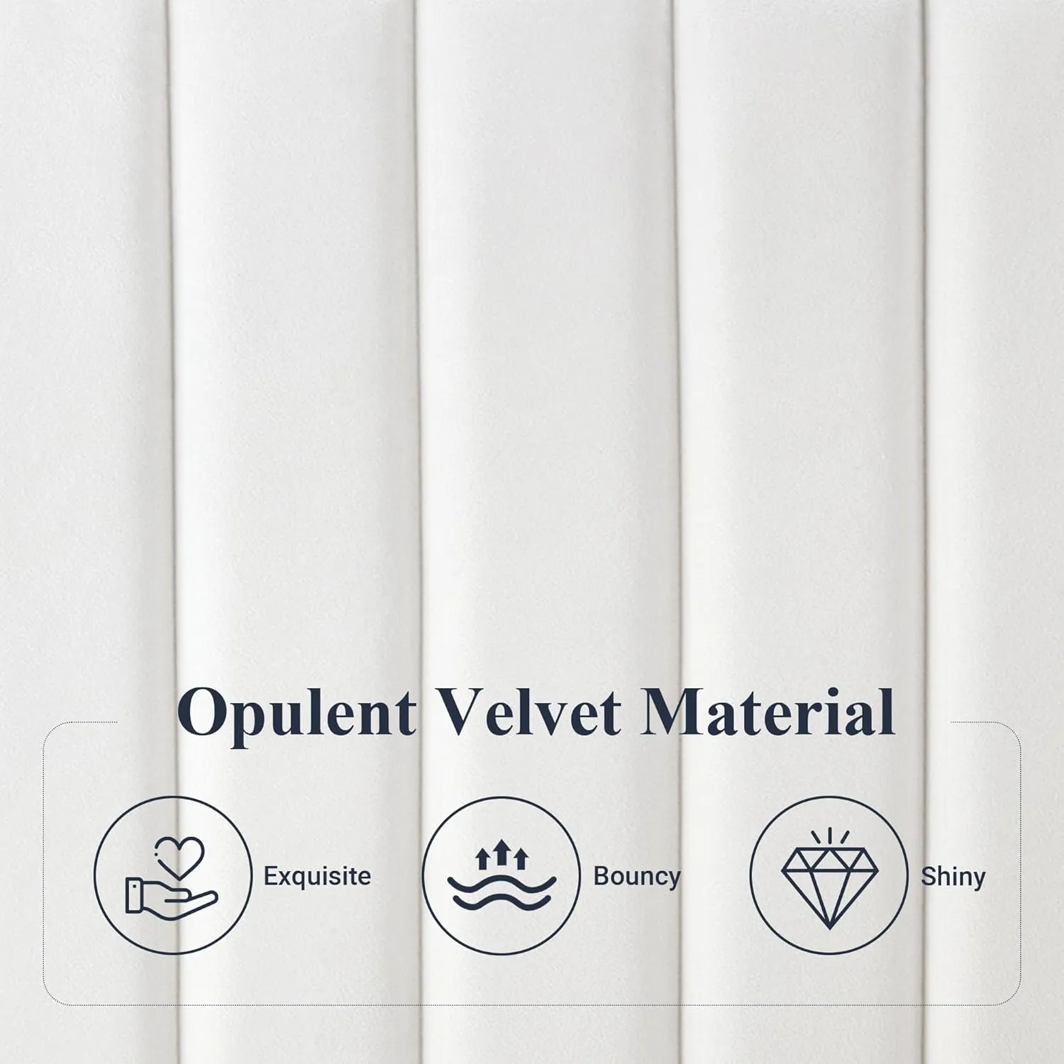 Allewie Queen Bed Frame, Velvet Upholstered Platform Bed with Adjustable Vertical Channel Tufted Headboard, Mattress Foundation with Strong Wooden Slats, Box Spring Optional, Easy Assembly, White