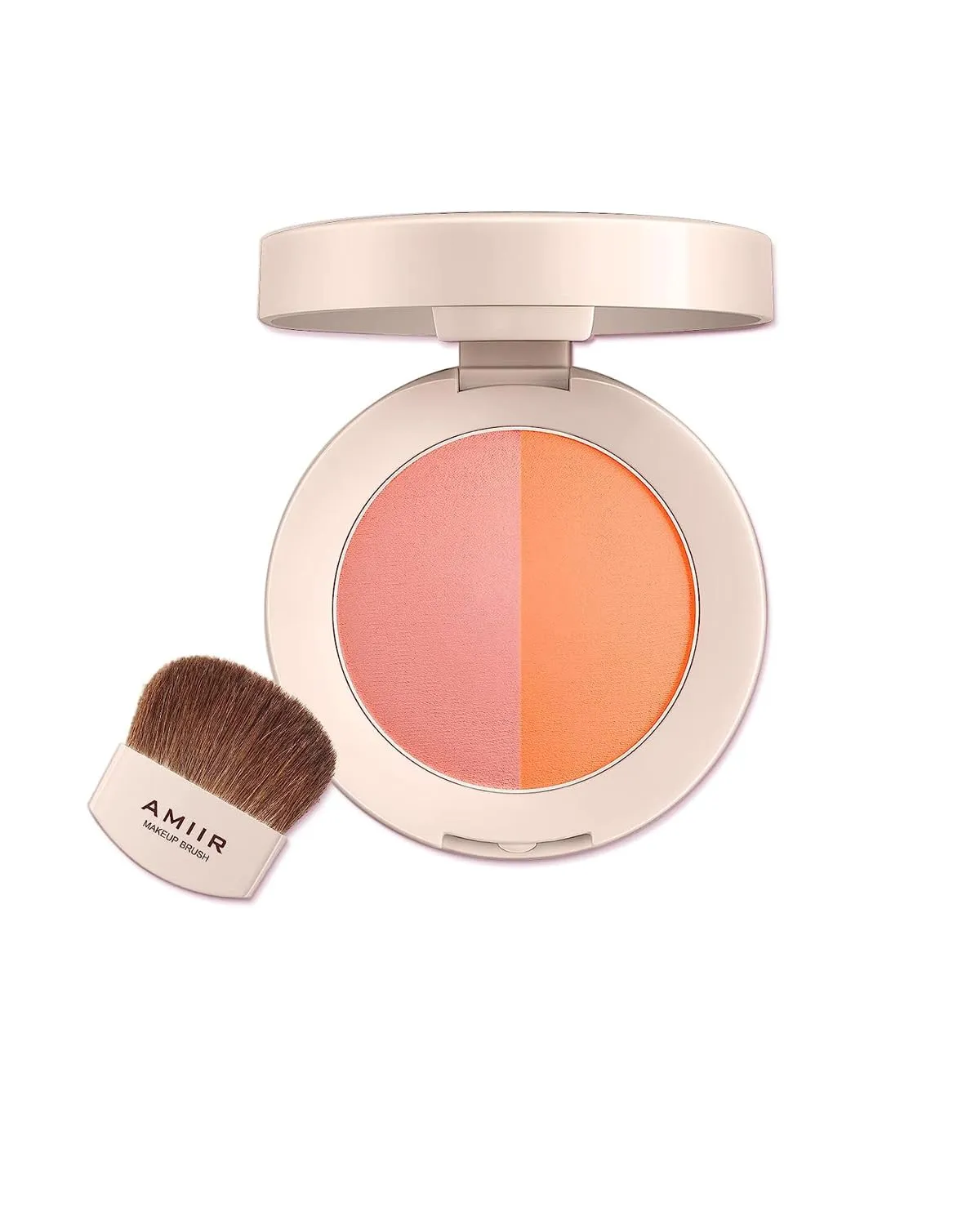 AMIIR Duo Cheekbones Blusher Face Makeup Cheek Blush Powder Palette Highly Pigmented Blendable Add Glow Natural Healthy Vibrant Alive Looks (#303)
