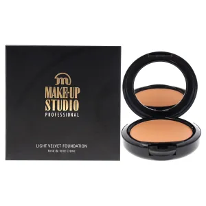 Amsterdam Professional Make-Up Light Velvet Face Foundation-Silky Smooth Coverage-Beautiful Flawless End Result-With Mirror&Sponge- For On-The-Go-Cb3 Cool Beige-0.27 Oz (PH10026/CB)