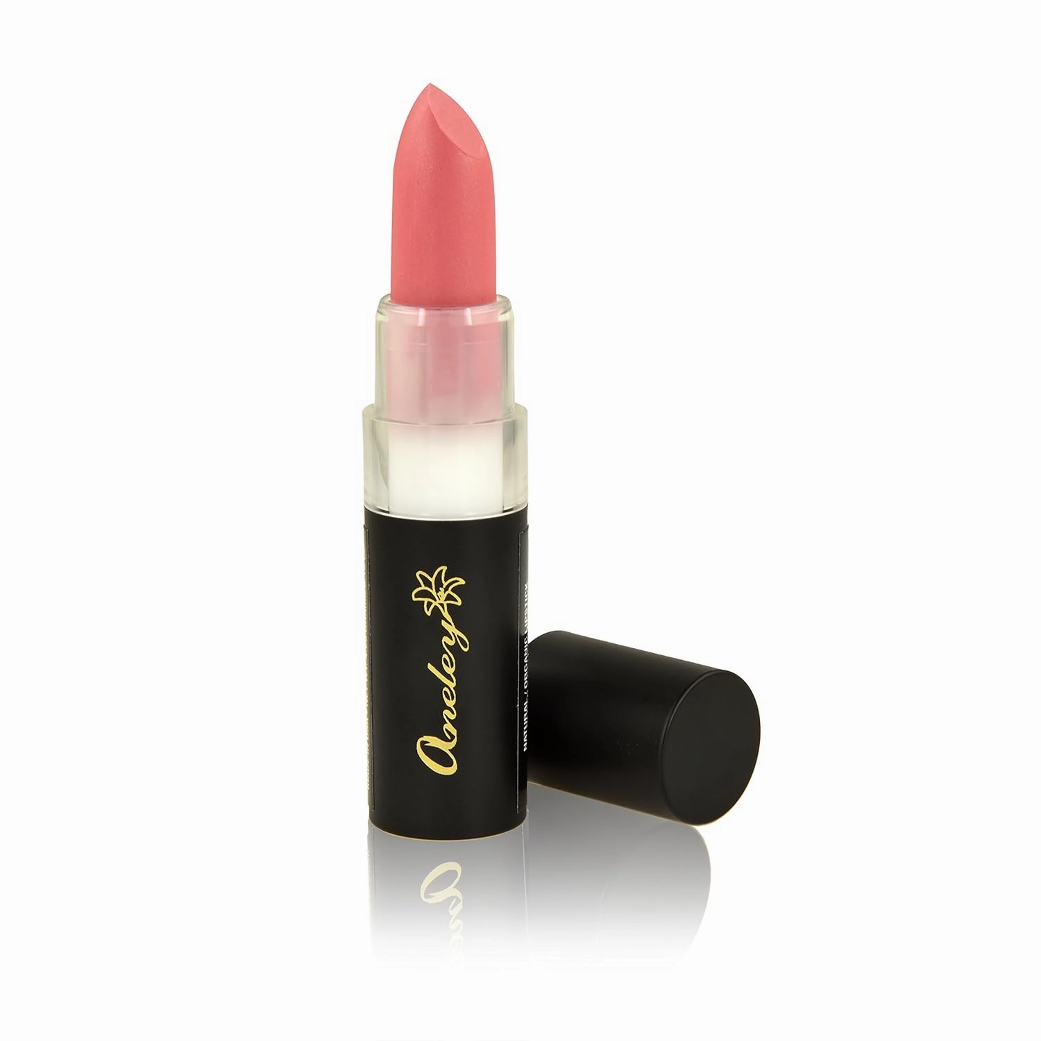 Aneley Cosmetics Vegan Lipstick Organic Natural Gluten Free Cruelty Free Moisturizing Nourishing balm Mineral Based lipstick Infused With Powerful Antioxidant Oils vibrant shades (Precious Pink)