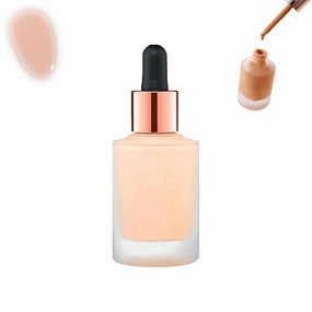 Aoa Satin Drops Foundation, Aoa Foundation Drops, Satin Drops Foundation, Aoa Drops Foundation, Aoa Makeup with Moisturizing and Long-Lasting Concealing Power(01,2)