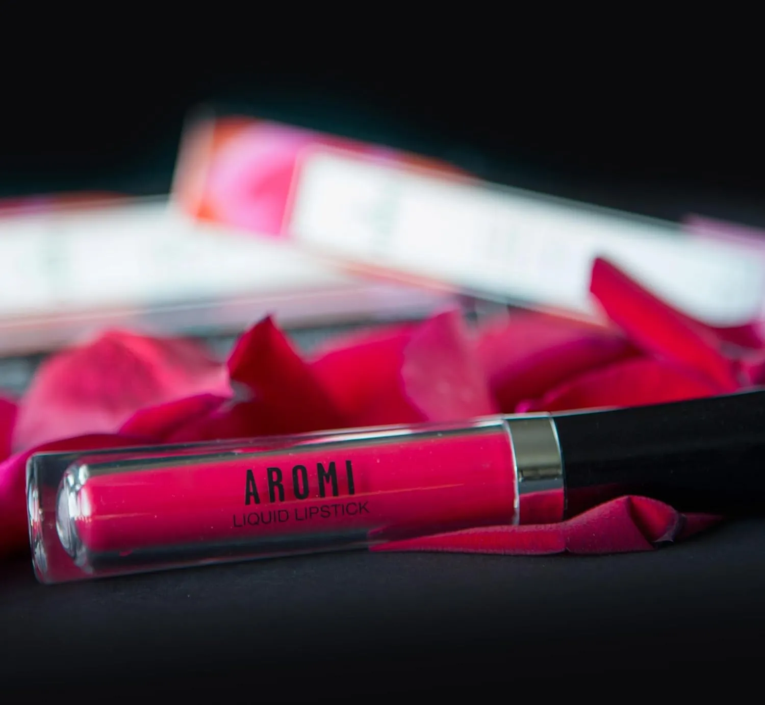 Aromi Magenta Red Matte Liquid Lipstick | Long-lasting, Bright Lip Color for Women, Vegan, Waterproof, Gluten Free (Neon Red)