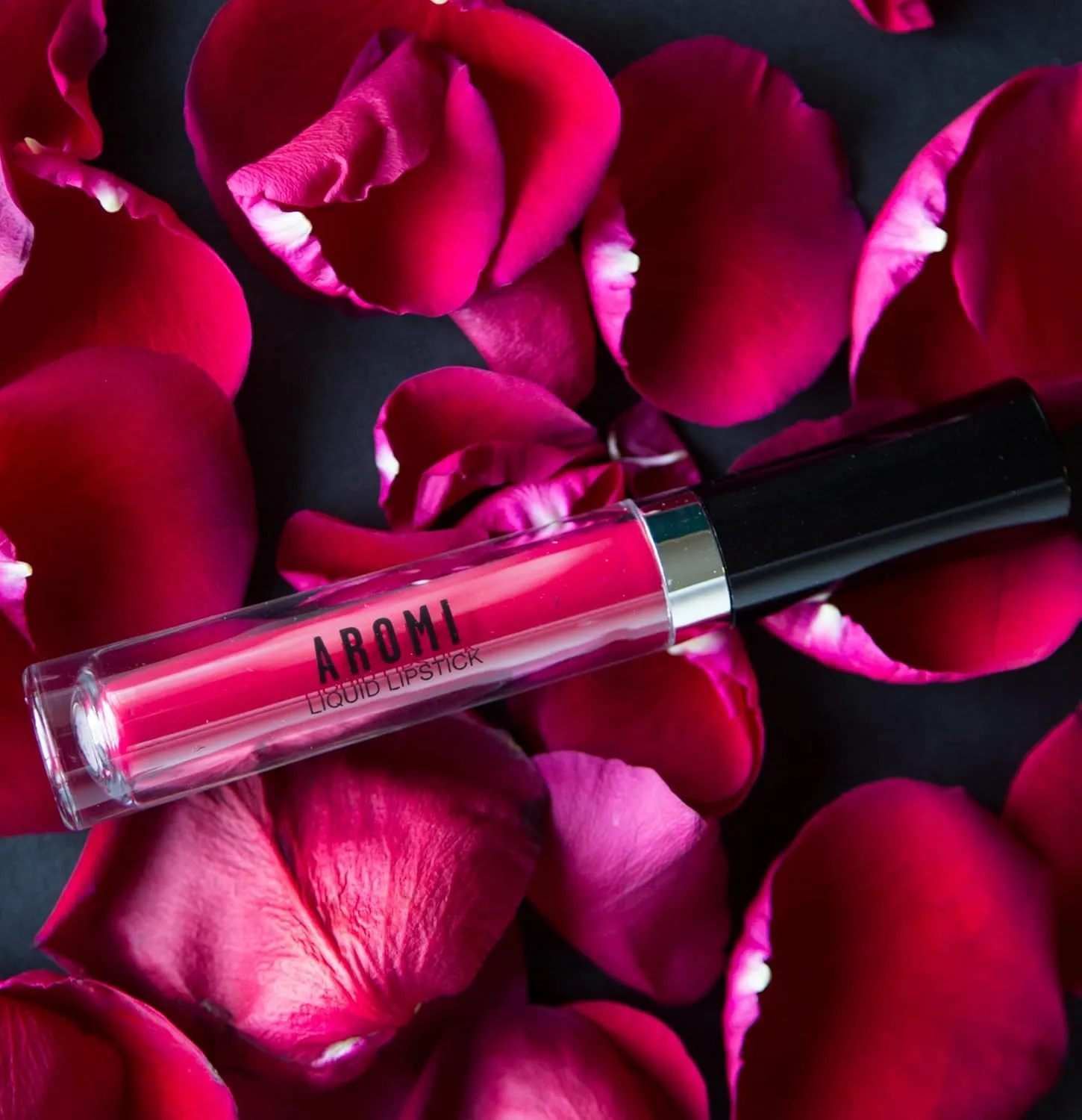 Aromi Magenta Red Matte Liquid Lipstick | Long-lasting, Bright Lip Color for Women, Vegan, Waterproof, Gluten Free (Neon Red)