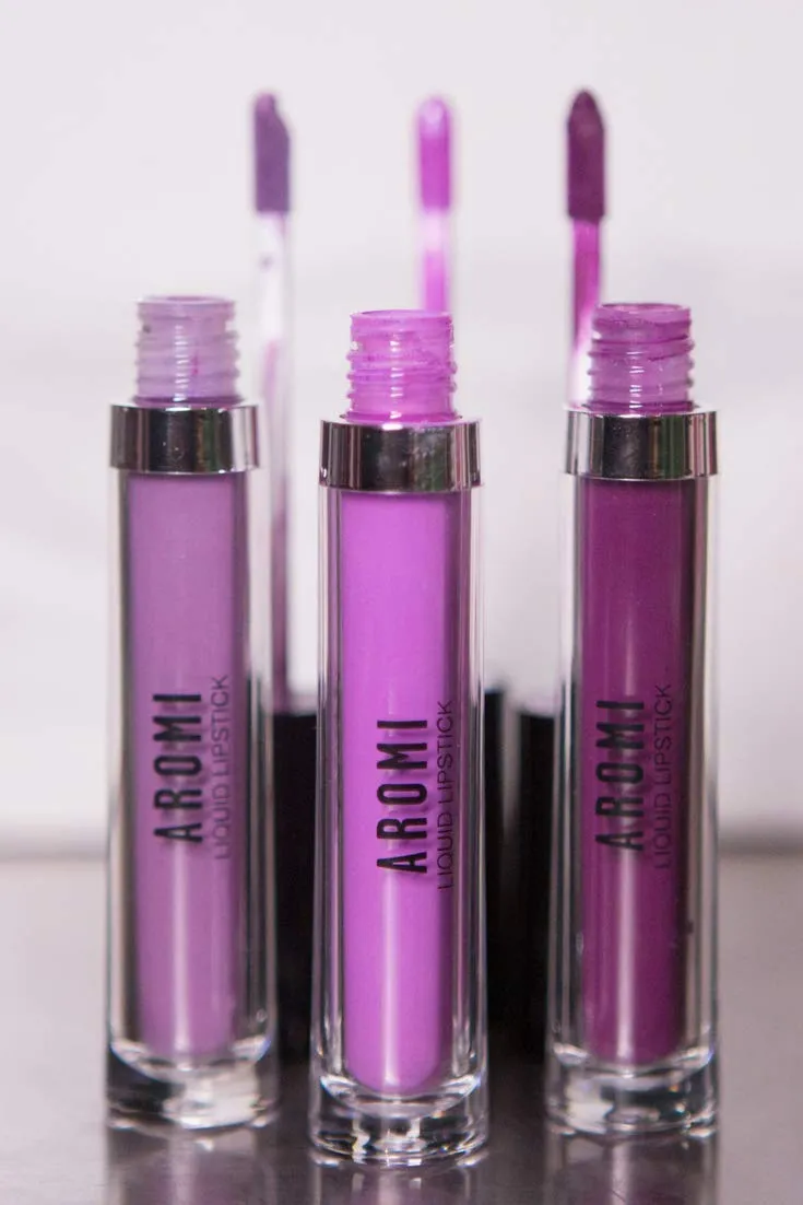 Aromi Matte Liquid Lipstick | Lilac Lip Color for Women, Pastel Purple Pink Shade, Bright Lavender, Long-lasting, Vegan (Pink Periwinkle)