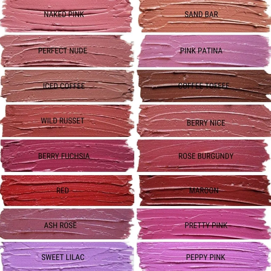 Aromi Natural Lipstick | Bright, Pink Lilac Lipstick - Vegan & Cruelty-free, Creamy, Moisturizing, All Natural Ingredients, Indie Makeup, Dye-free | (Peppy Pink)