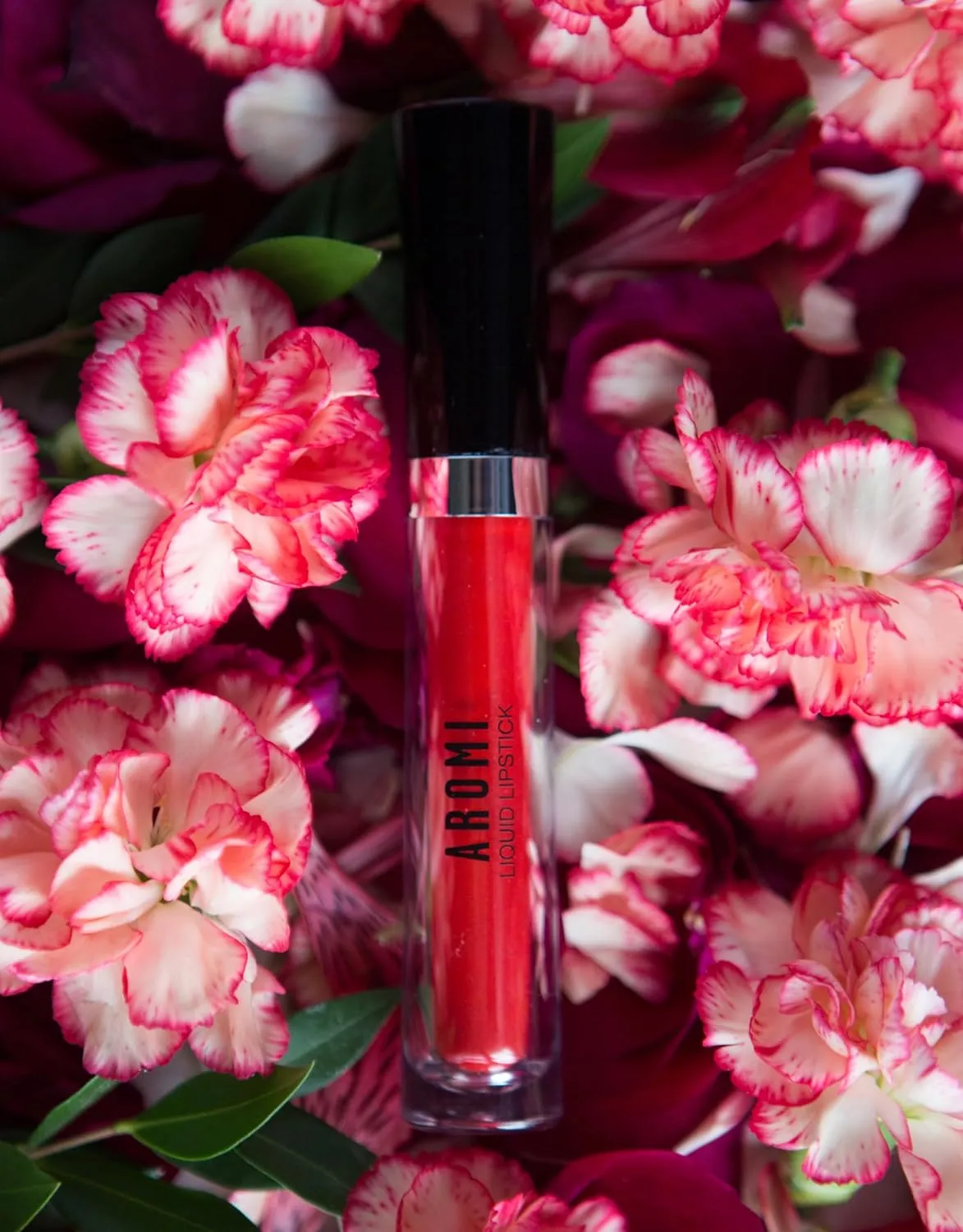 Aromi Orange Liquid Lipstick, Bright Red Tangerine Lip Color with Matte Finish, Long Lasting Lipstick, Vegan, Cruelty-free, Handmade (Orange Tangerine)