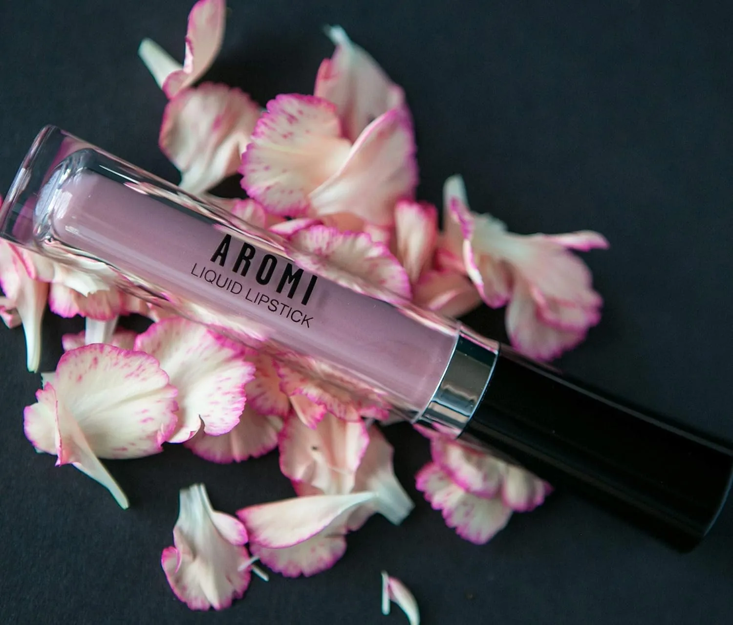 Aromi Pink Nude Matte Liquid Lipstick | Blush Beige Lip Color, Long-lasting, Waterproof, Vegan, Cruelty-free, Handmade (Toasted Almond)