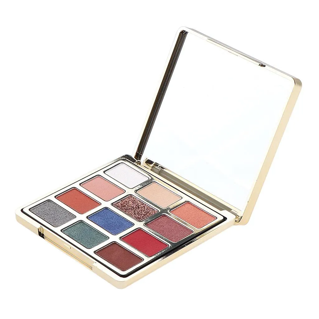 barenx 12 Colors Beautiful Matte Eyeshadow Set Powder Makeup Shadow Palette,Super Highly Pigmented Eye Shadows for Creating Dramatic or Daily Makeup - Blue Stars Sand River