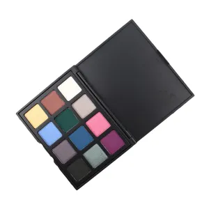 barenx Eyeshadow Palette 12 Colors Shimmer Long Lasting Blendable Natural Colors Make Up Longwear Vibrant Nudes Makeup Pigment Neutrals Cosmetic Gift Kit - 12Z