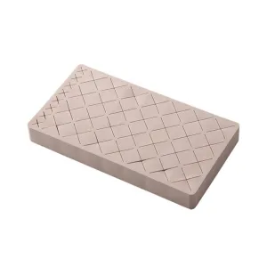 barenx Silicone Lipstick Storage Stand Storage Box 36 Slots Holder Display Rack Makeup Organiser for Lip Gloss Lipsticks Eyeliner Stud Makeup Brushes - light pink