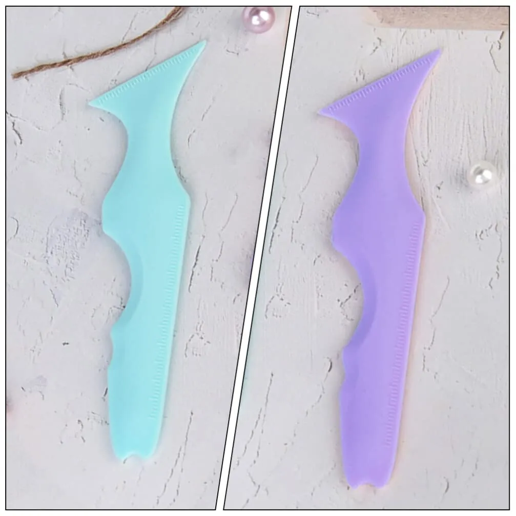 Beaupretty 3pcs Silicone Eyebrow Stencils Mascara Applicators Makeup Tools for Precise Eyeliner Mascara Application for Party Makeup